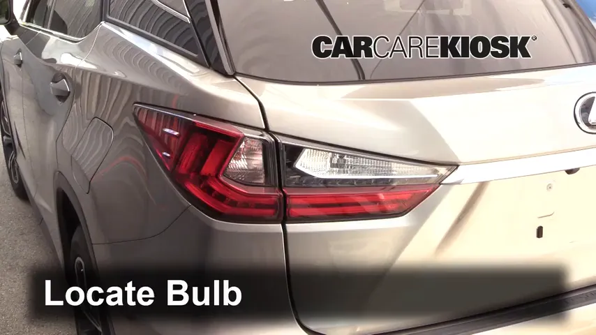 2019 Lexus RX350 3.5L V6 Éclairage Feu clignotant arrière (remplacer l'ampoule)